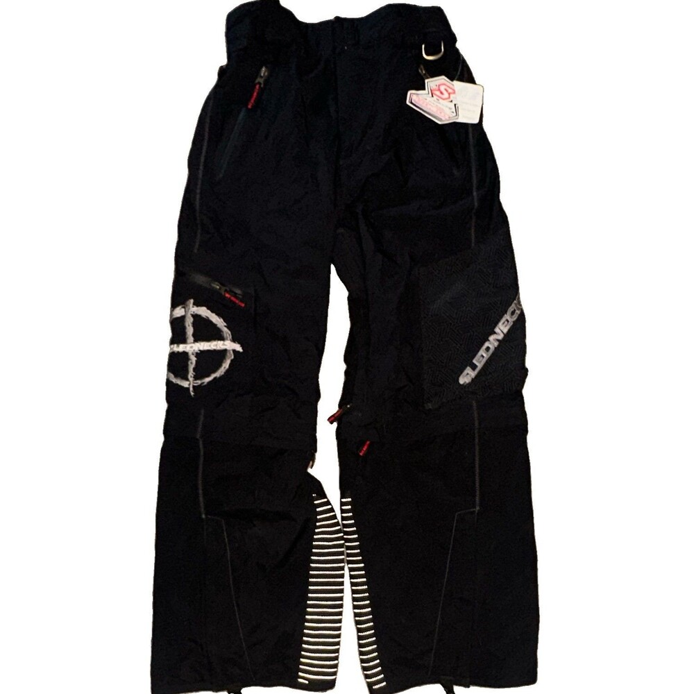 Slednecks Snowmobile Cargo Pants XS Black Convertible Zip Off Knee Insulated